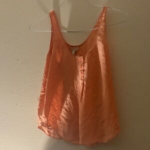 Women's Orange Sleeveless Top